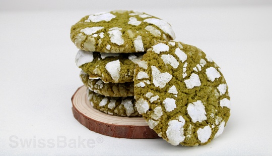 Matcha Crinkle Cookies Recipe